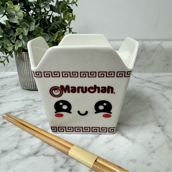 Maruchan Ramen Ceramic Takeout Container w/ Chopsticks - NIB - Picture 9 of 14
